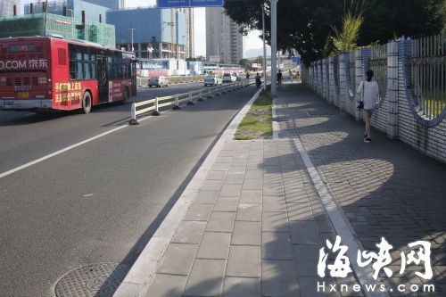 上浦路拓宽改造完工近半年　市民盼望行道树回植