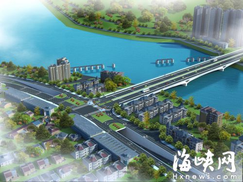 福州新洪塘大桥预计年底开工将有双向八车道